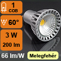 2. Chip On Board LED lámpa, 3 Watt, meleg fehér